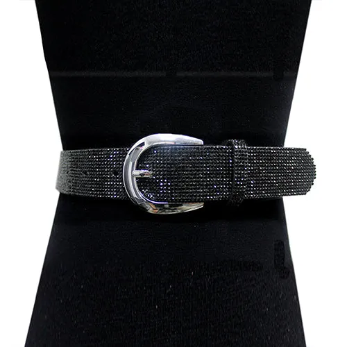 15 Row Rhinestone Embellished Belt