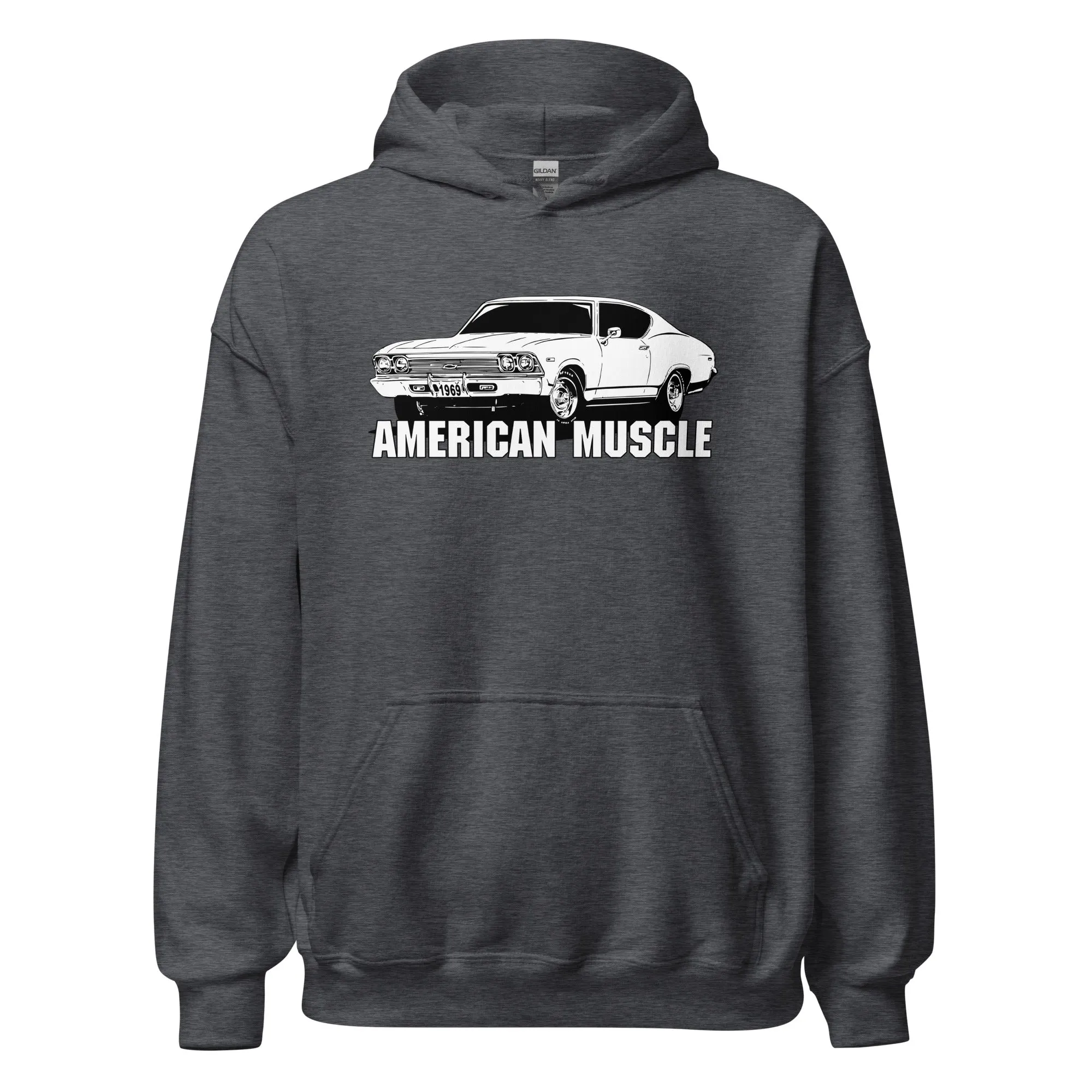 1969 Chevelle Car Hoodie, American Muscle Car Sweatshirt