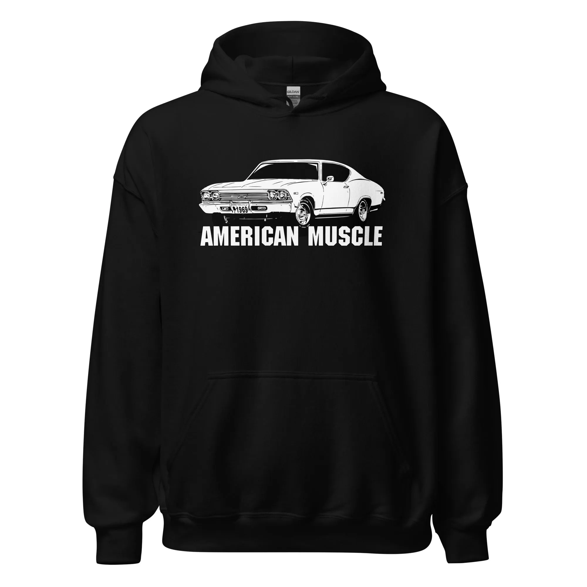 1969 Chevelle Car Hoodie, American Muscle Car Sweatshirt