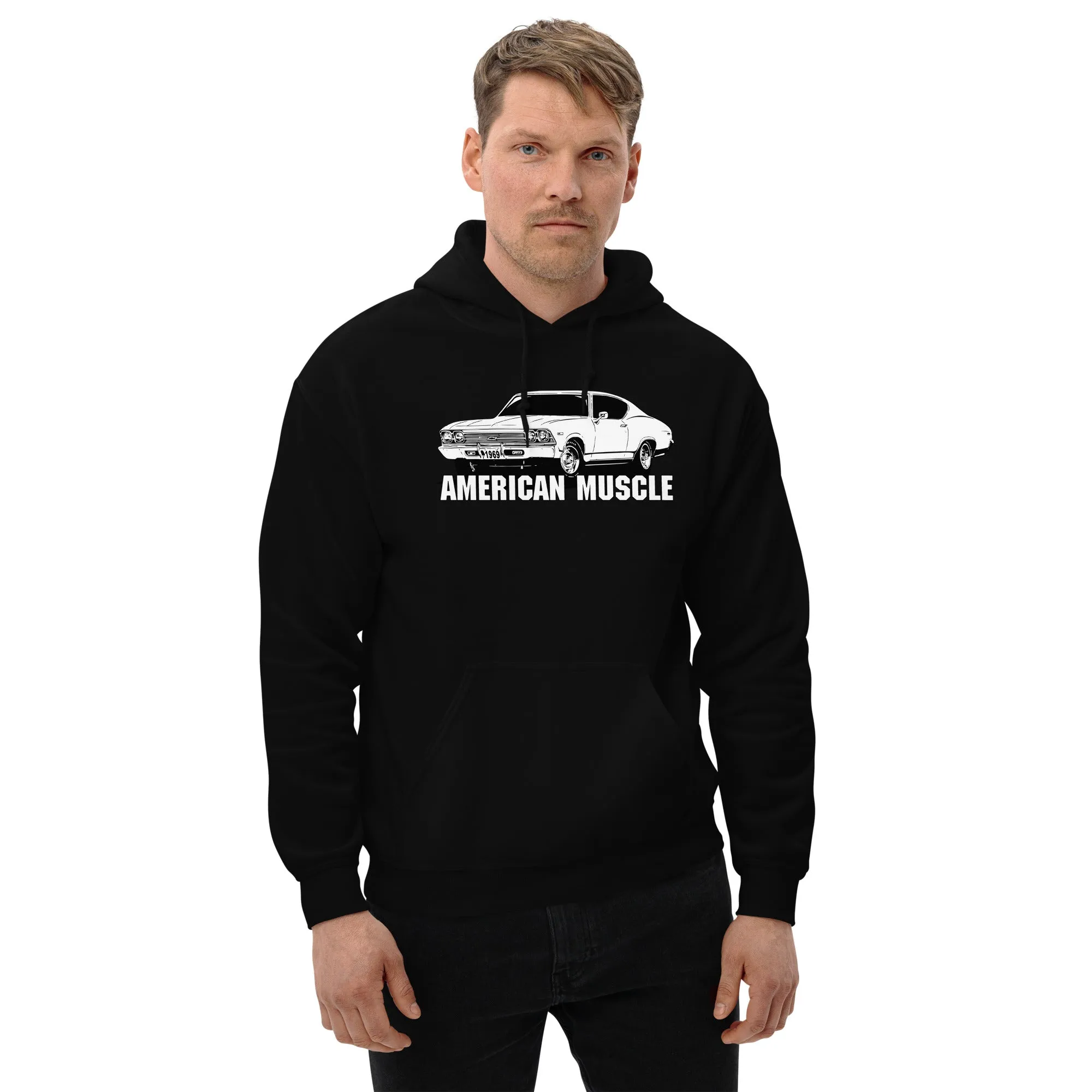 1969 Chevelle Car Hoodie, American Muscle Car Sweatshirt