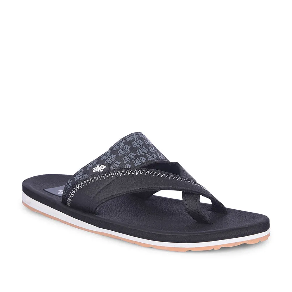 Liberty A-HA ANCO-02 Mens Casual Black Flip Flop