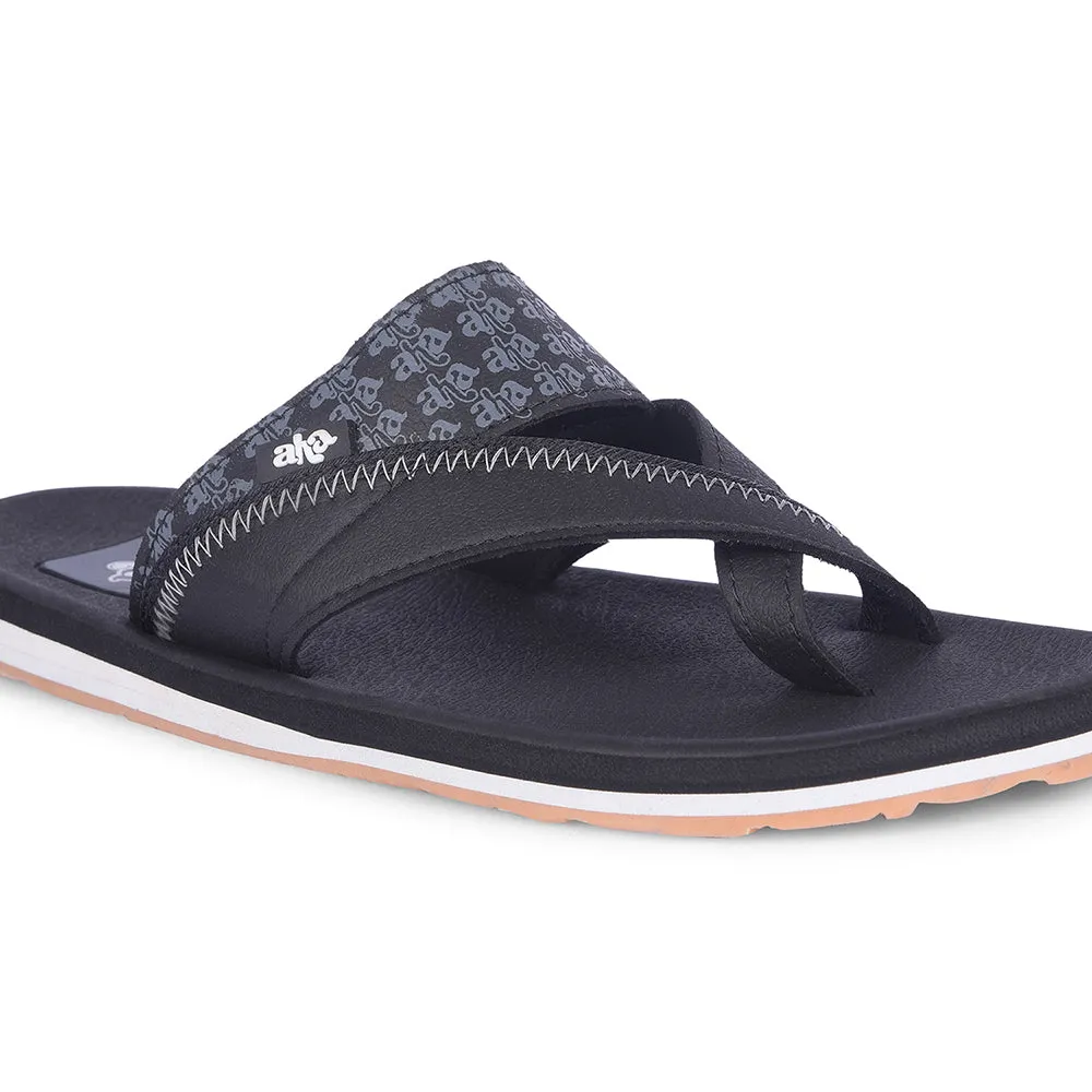 Liberty A-HA ANCO-02 Mens Casual Black Flip Flop