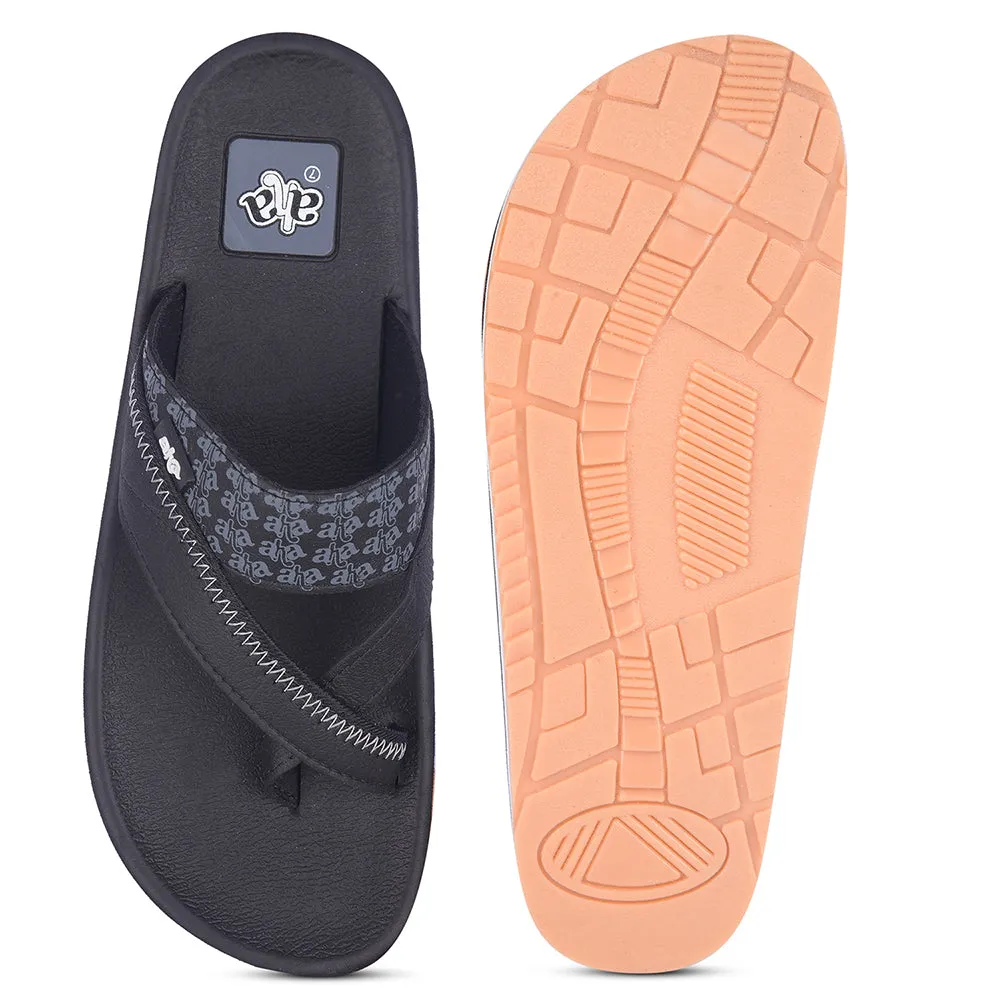 Liberty A-HA ANCO-02 Mens Casual Black Flip Flop