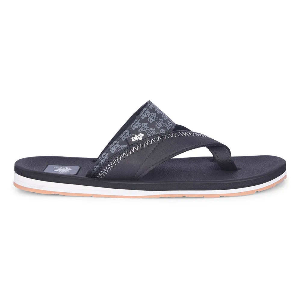 Liberty A-HA ANCO-02 Mens Casual Black Flip Flop