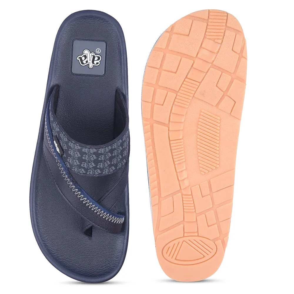 A-HA Casual Navy Blue Flip Flop For Men ANCO-02 By Liberty