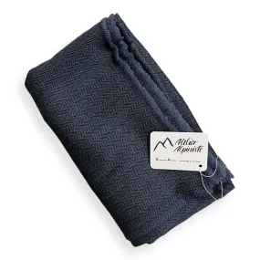 Atelier Alpiniste Cashmere Blanket Herringbone anthracite