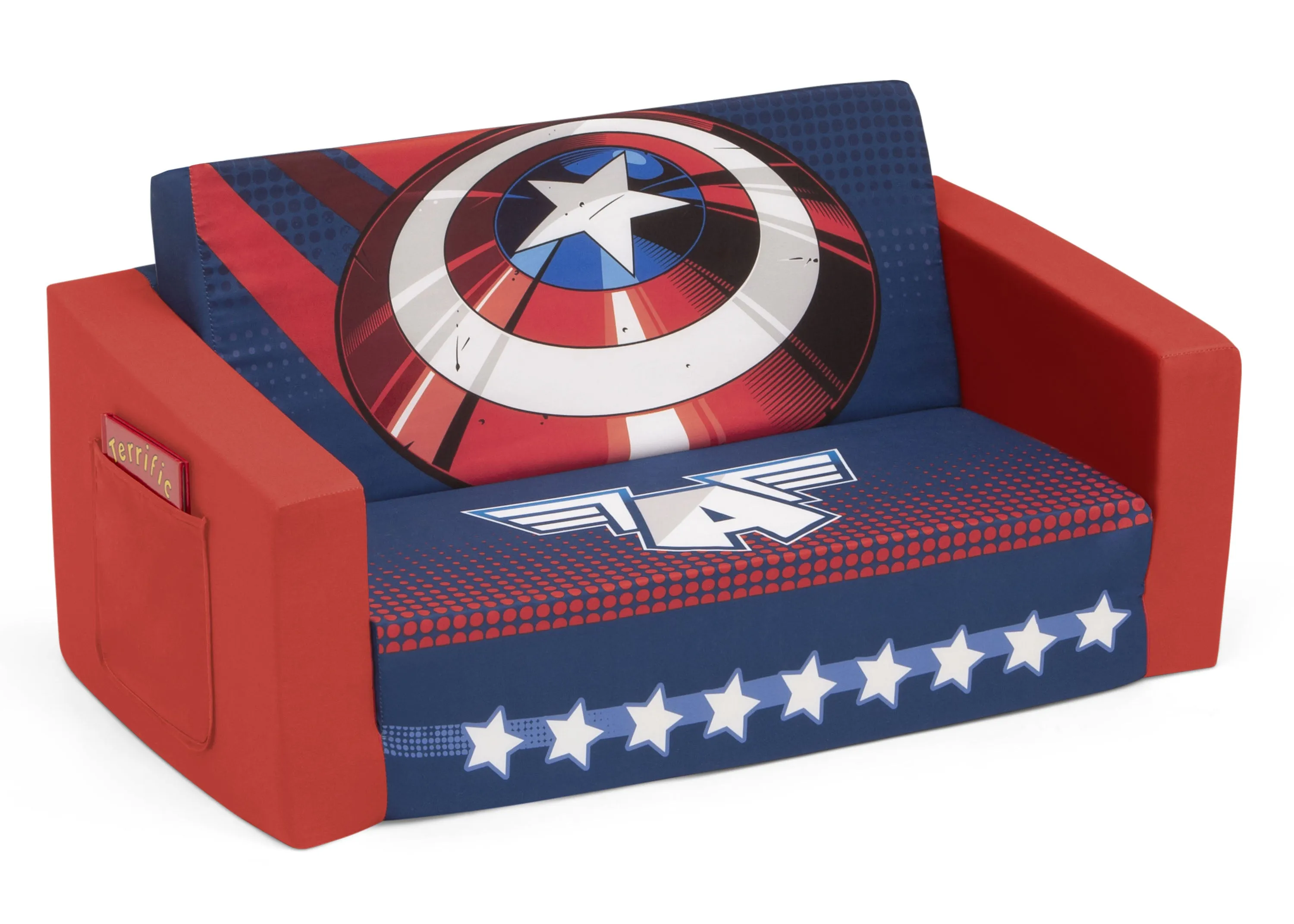 Avengers Cozee Flip-Out Sofa - 2-in-1 Convertible Sofa to Lounger for Kids