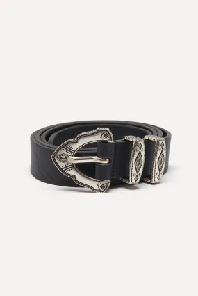 Bash Paris Mbekky belt in Noir