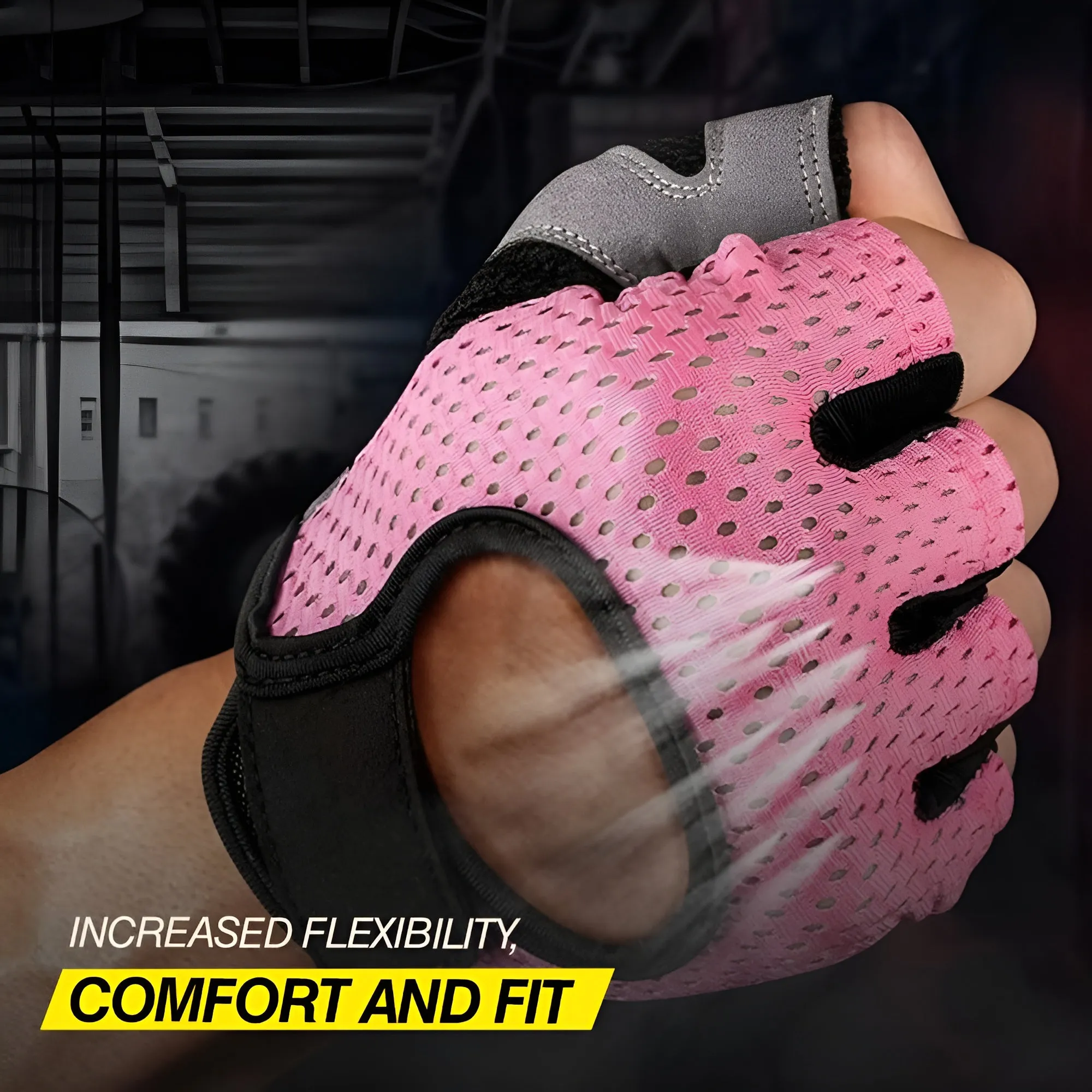 Ben Din Weight Lifting Gloves - Breathable Full Palm Protection Sports Gloves for Workout, Exercise, Gym, Training, Cycling, Anti Slip Exercise Fitness Gloves for Men & Women