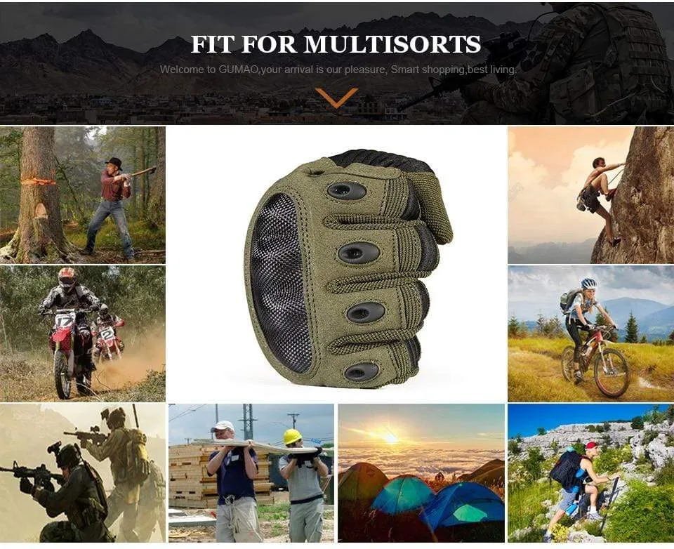 Bicycle Military Full Finger Gloves Men Tactical Glove Hunting Paintball Hiking Climbing Airsoft Shoot Mittens Men Hard Shell