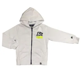 Boys' starter full zip hoodie with white back print