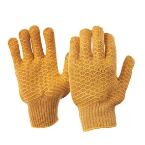 Brown Lattice Gloves Large