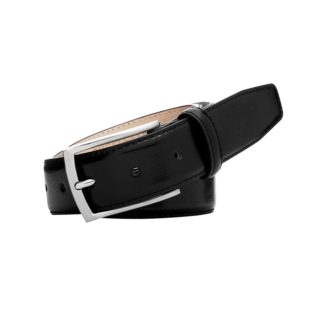 Buckle Belt - Casablanca Leather Belt - Tan | Black