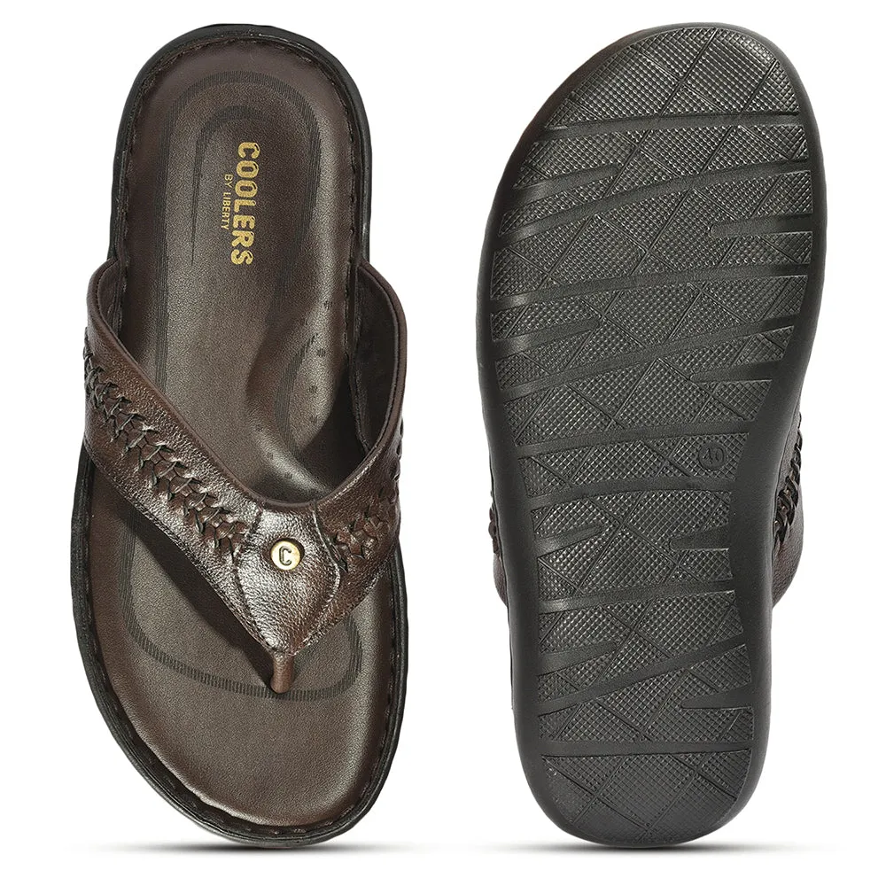 Coolers By Liberty LFL-11 Formal Brown Slippers & Flip-Flop For Men