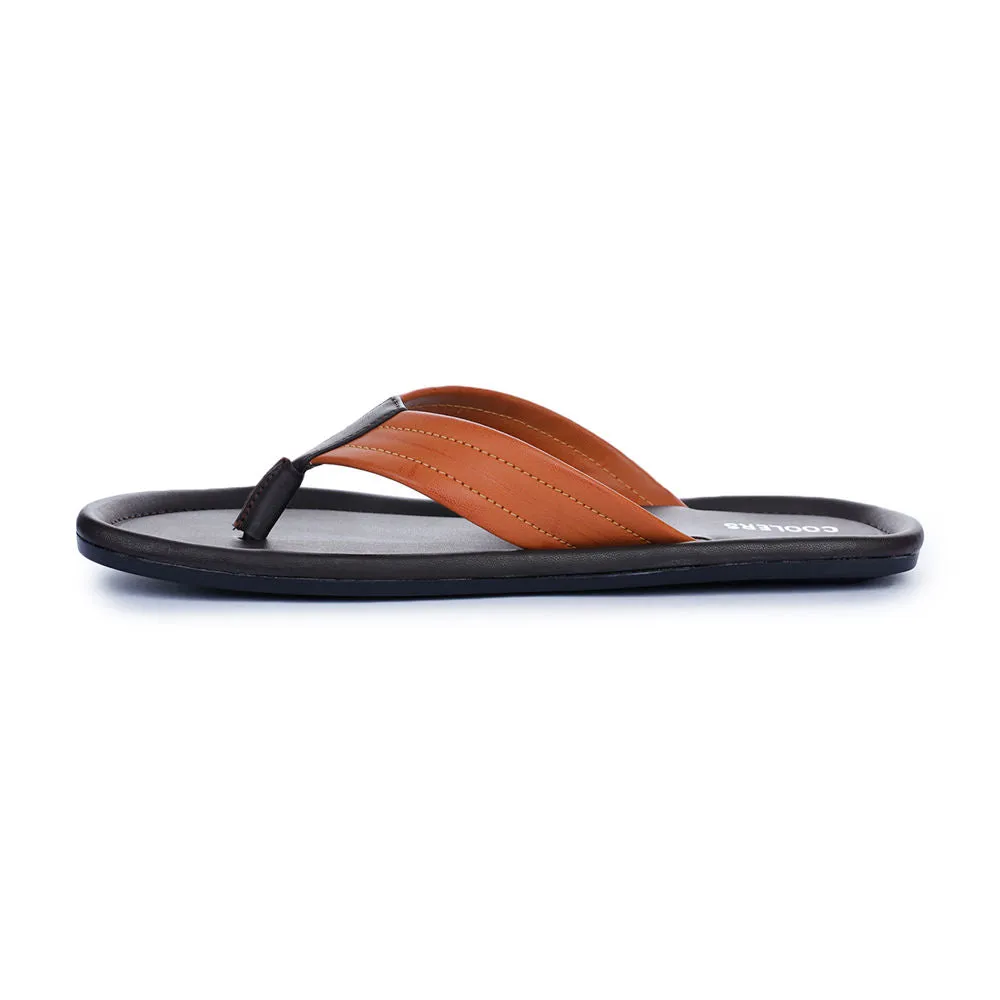 Coolers Casual Tan Flip-Flop For Men K2-155 By Liberty