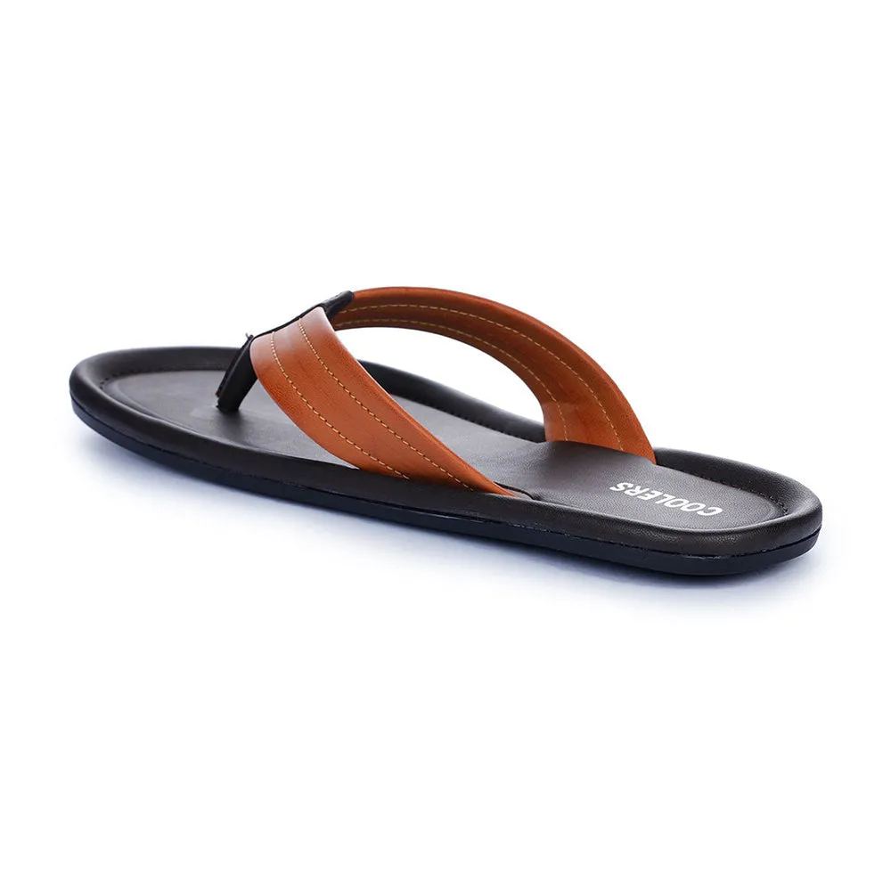 Coolers Casual Tan Flip-Flop For Men K2-155 By Liberty