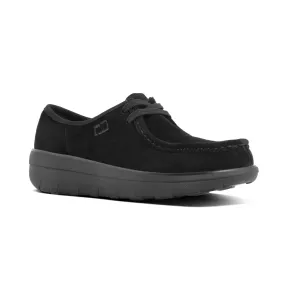 Fit Flop Loaff Lace Up Mocc Black נעלי פיט פלופ