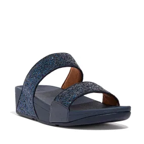 Fit Flop Lulu Glitter Slides Midnight Navy כפכפי פיט פלופ לנשים כחול