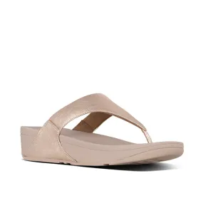 Fit Flop Lulu Leather Toepost Rose Gold פיט פלופ לולו טופוסט רוז גולד