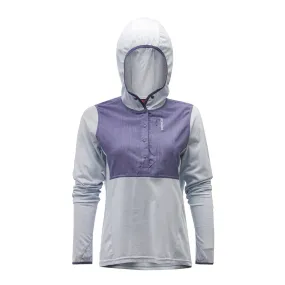 Grundens Women's Shorebreak Performance Lightweight Fishing Hoodie in Artic Ice