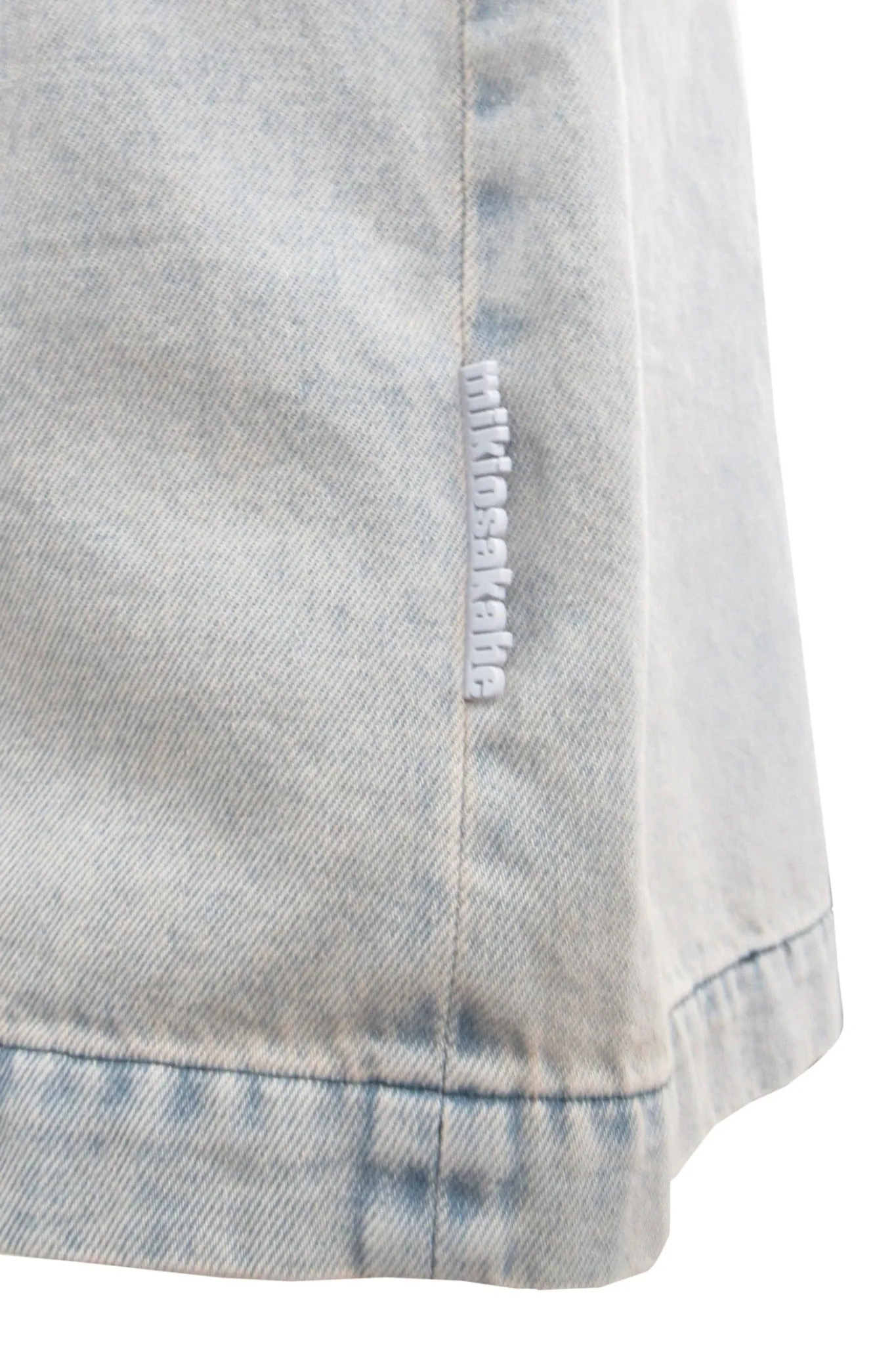 Half Denim Pants / Washed Blue