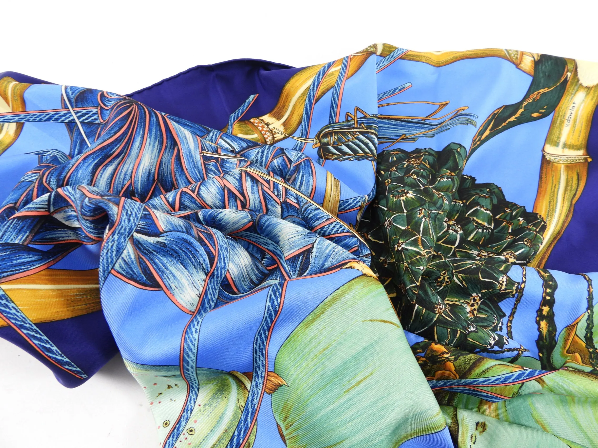 Hermes Nouvelle Caladonie Silk 90cm Scarf