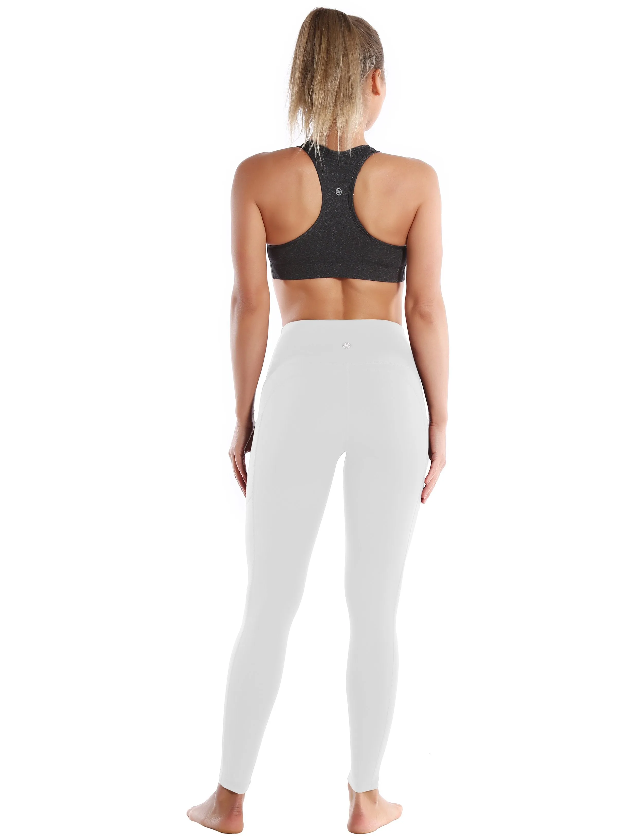 Hip Line Side Pockets yogastudio Pants lightgray ins_yogastudio