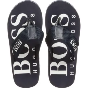 Hugo Boss Boys Navy Flip Flops_J29127