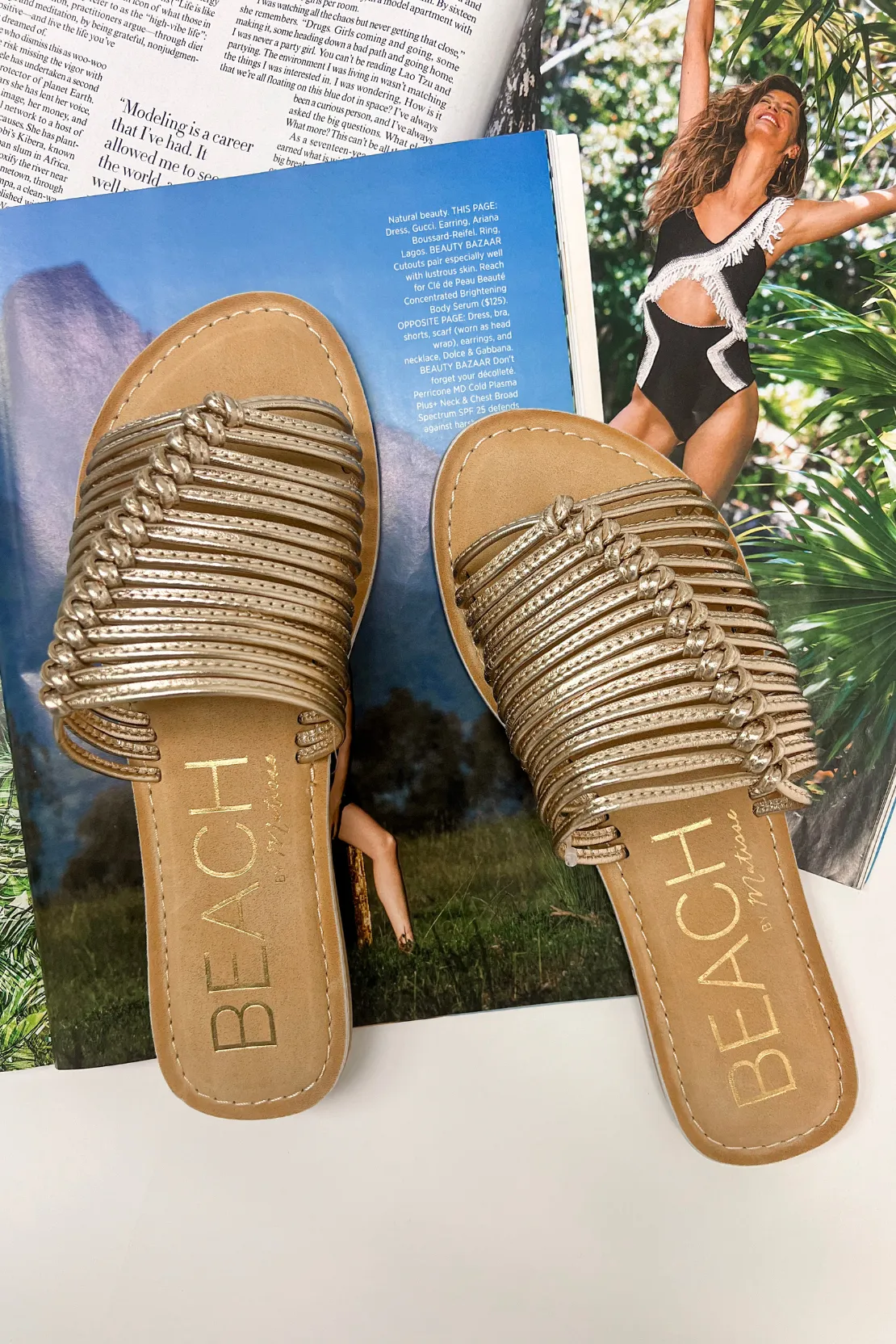 Last Resort Sandal in Gold