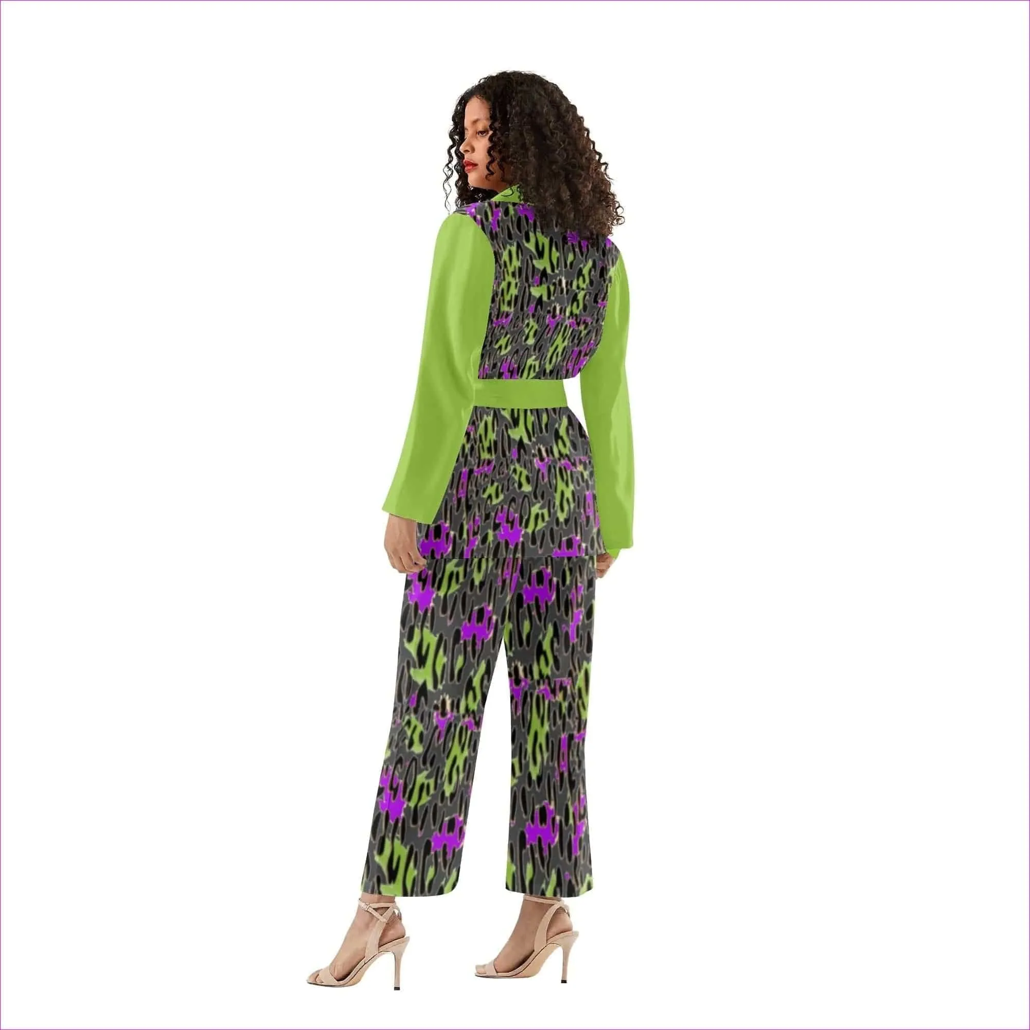 Leopard Splash Grundge Womens Suit