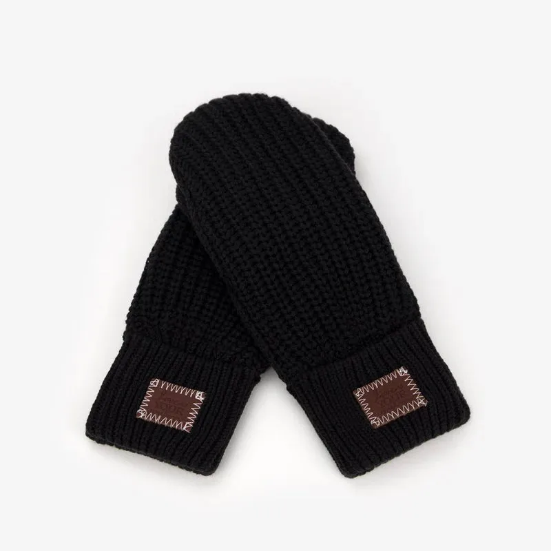 Love Your Melon - Black Mittens