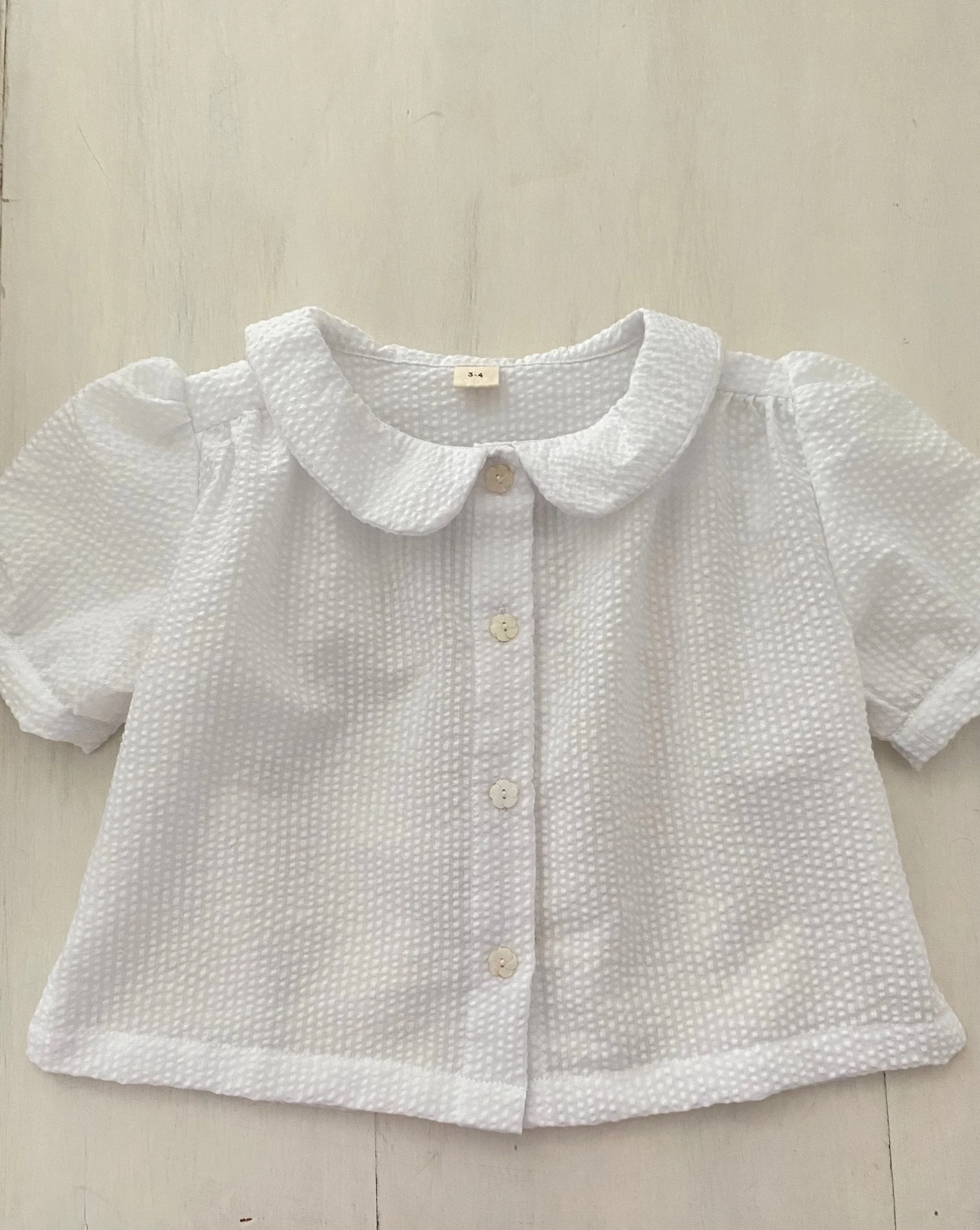 Mae Blouse, White (Sample)