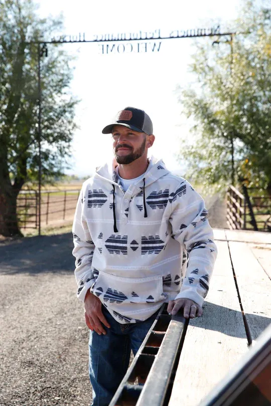 Men's Cinch Polar Fleece Pullover Hoodie - White