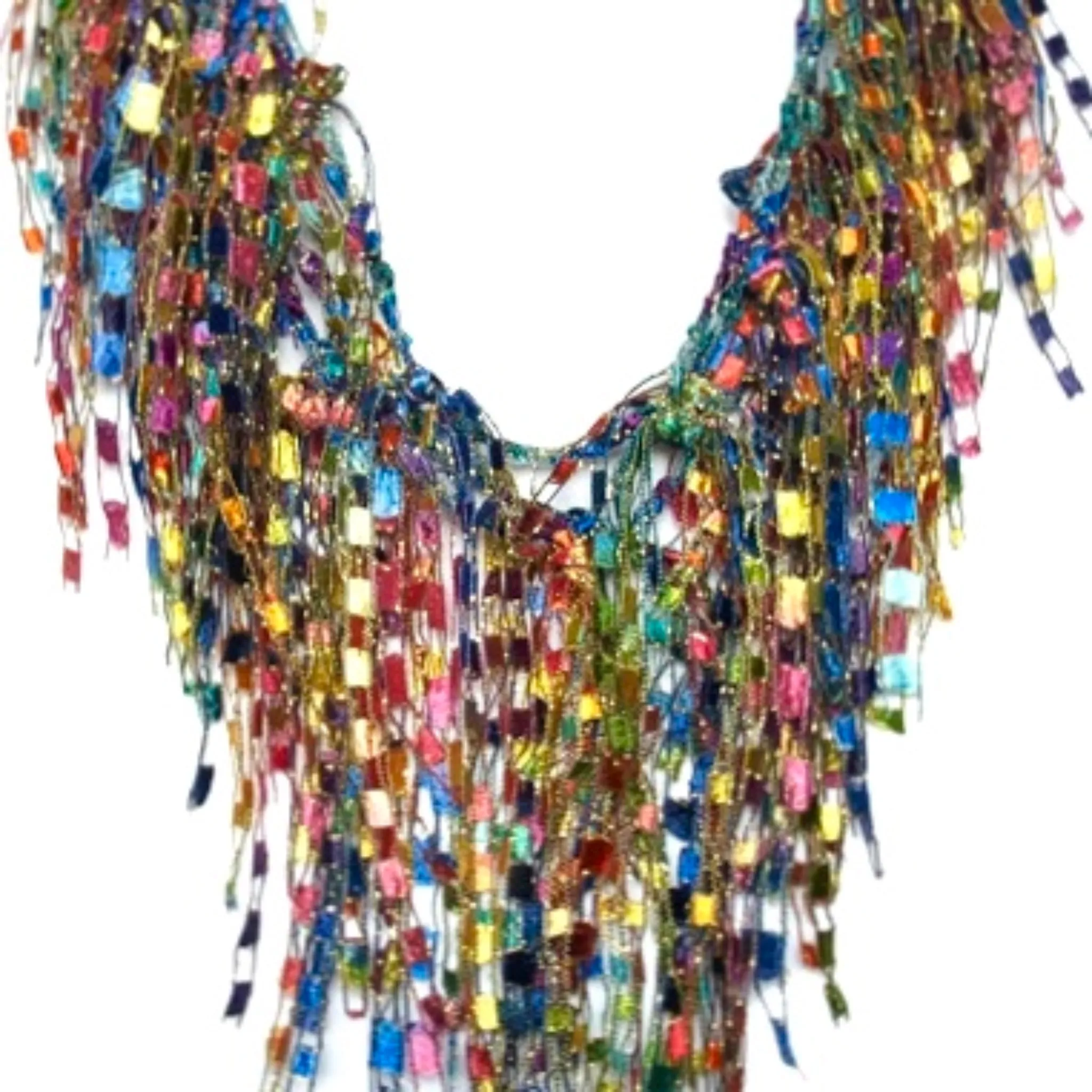 MultiColor Statement Necklace Scarf