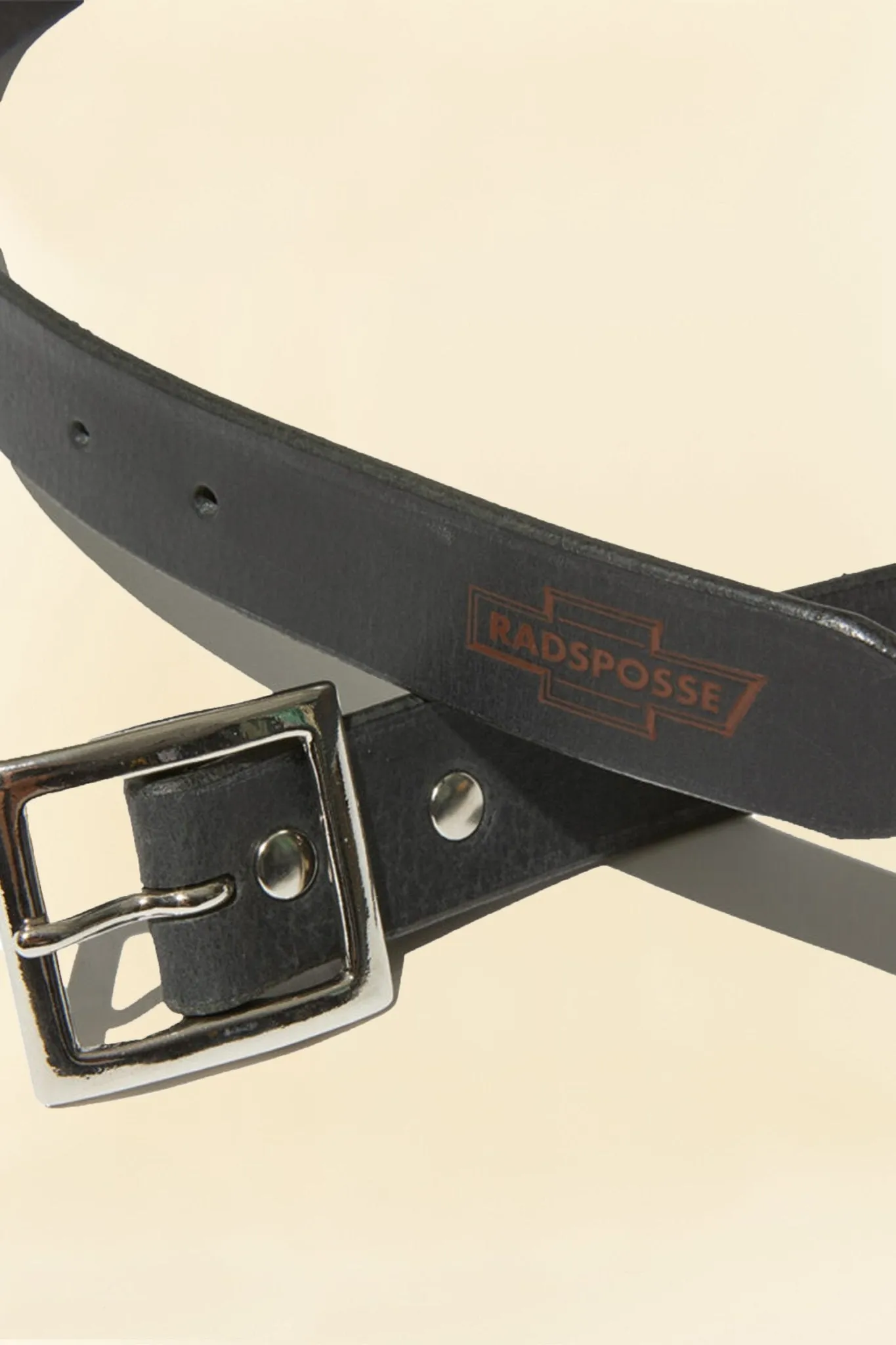 Radiall Posse Square Buckle Belt - Black