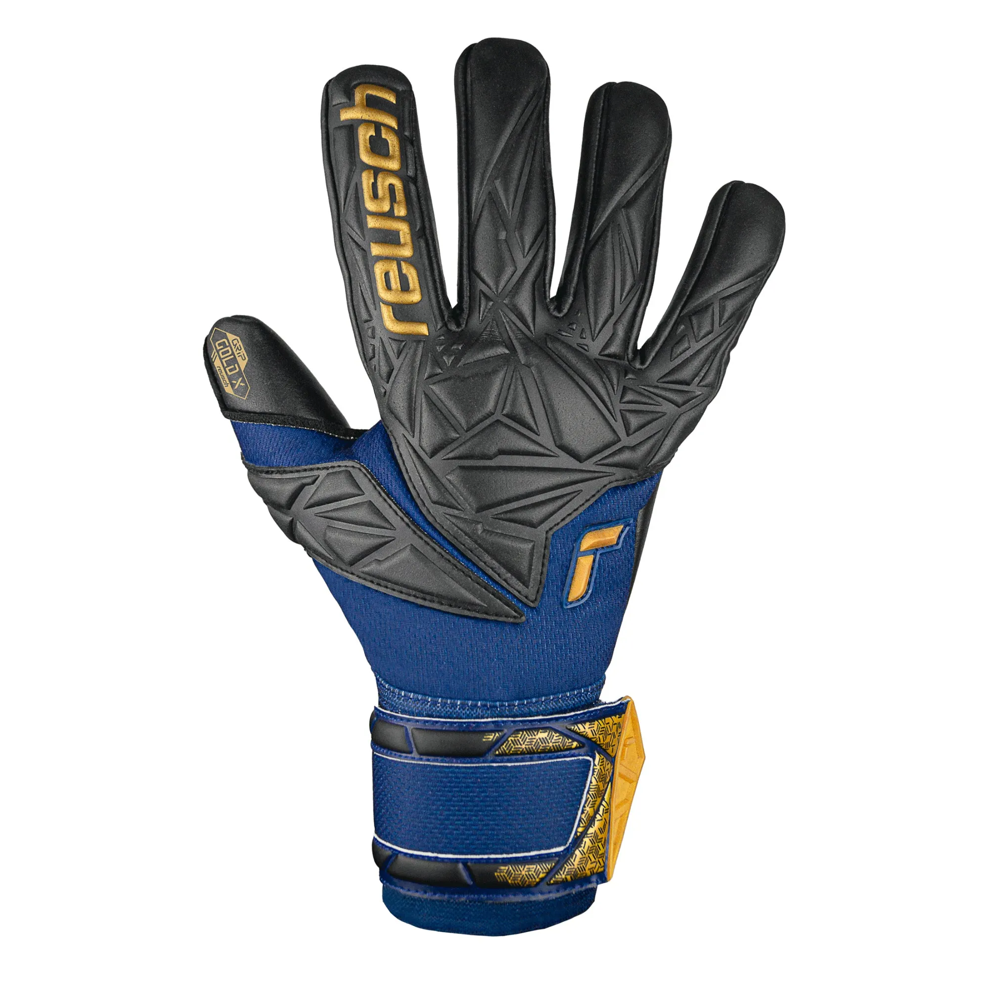 Reusch Men's Attrakt Gold X NC Goalkeeper Gloves Black/Blue