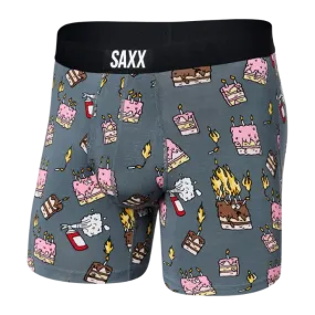 SAXX Men's Ultra Boxer Brief Underwear - Fired Up Turbulence