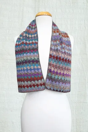 SOPHIE DIGARD WAVES CROCHET WOOL SCARF