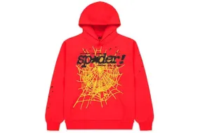 Sp5der P*NK V2 Hoodie Red