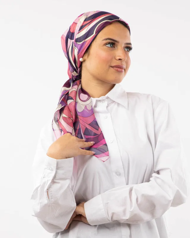 Square Silk Satin Scarf