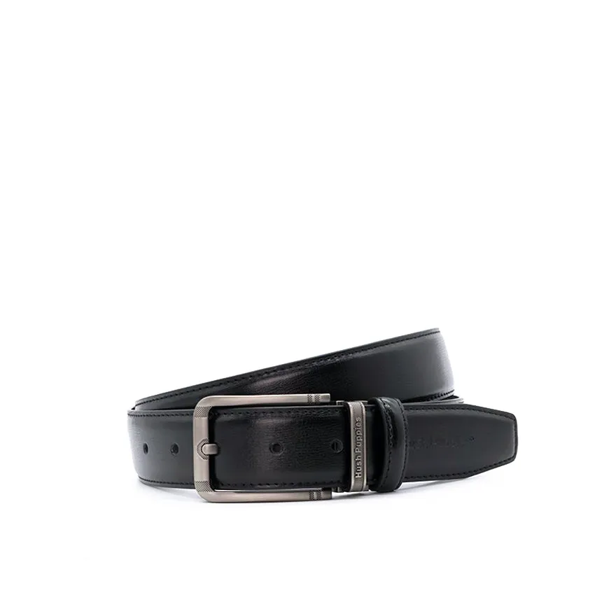 Star Pin Clip Men's Belt - Black