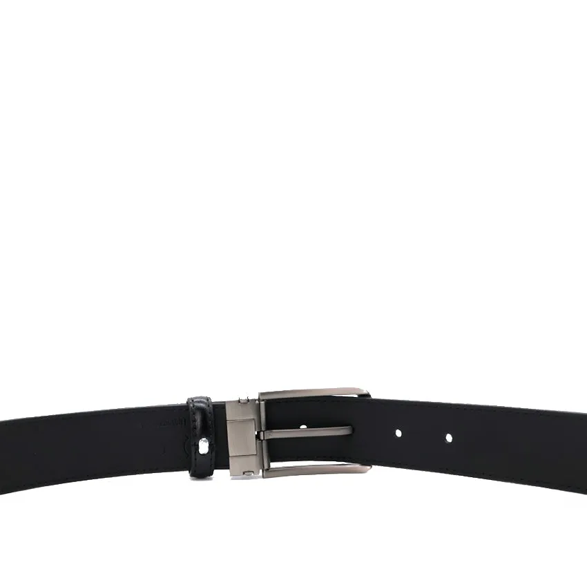 Star Pin Clip Men's Belt - Black