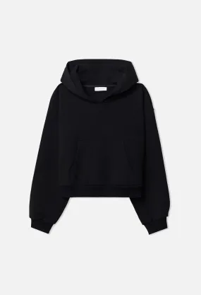 Studio Fleece Tilted Hoodie / Black