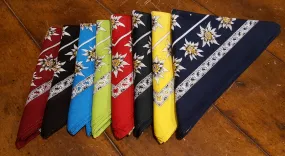 Swiss Cotton Edelweiss Scarves