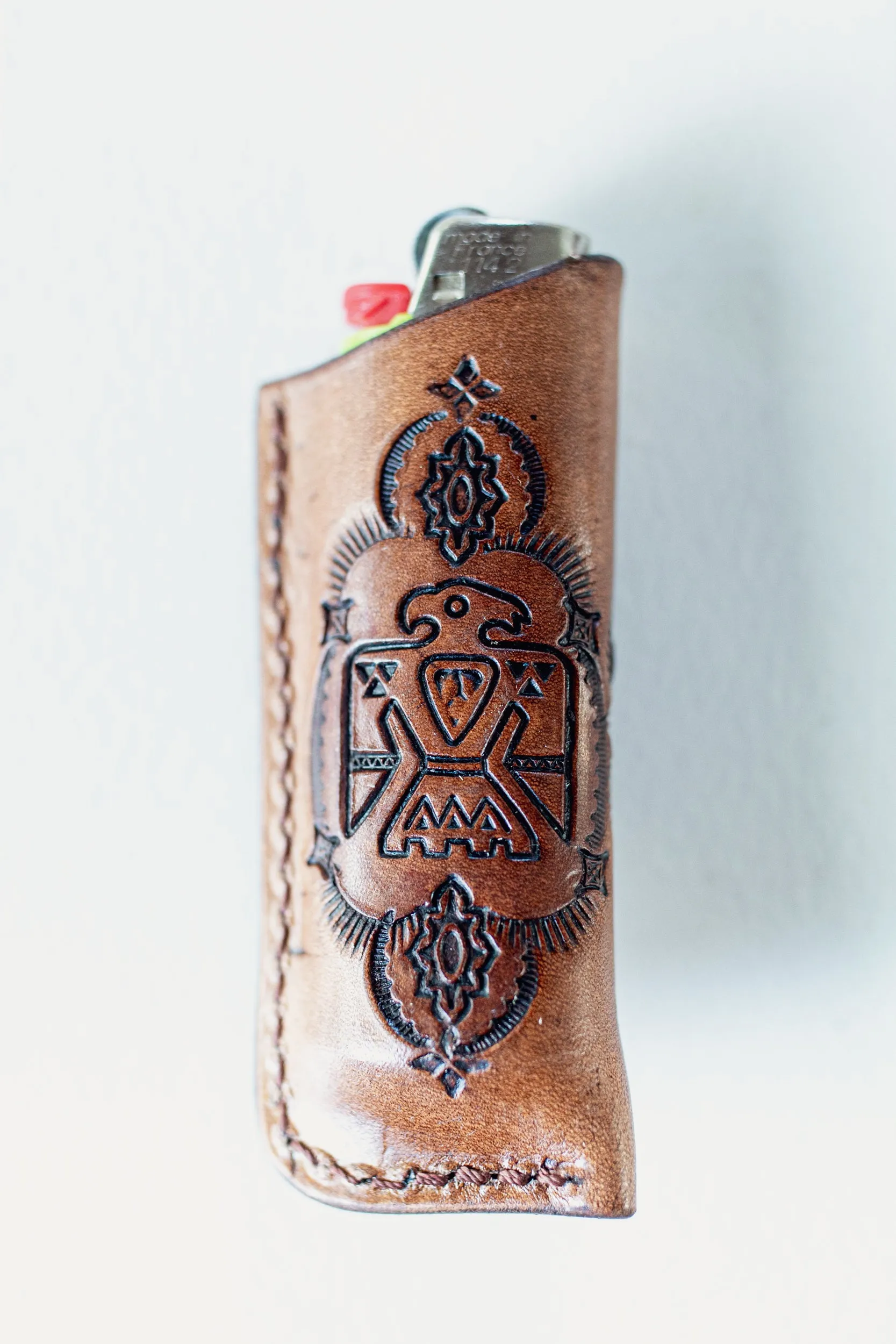 Woodstock Lighter Case with Turquoise