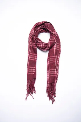 WOOL CHECK SCARF