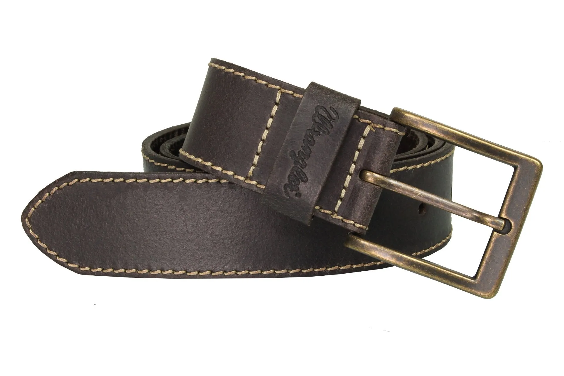 Wrangler Mens 'Stitched' Leather Belt