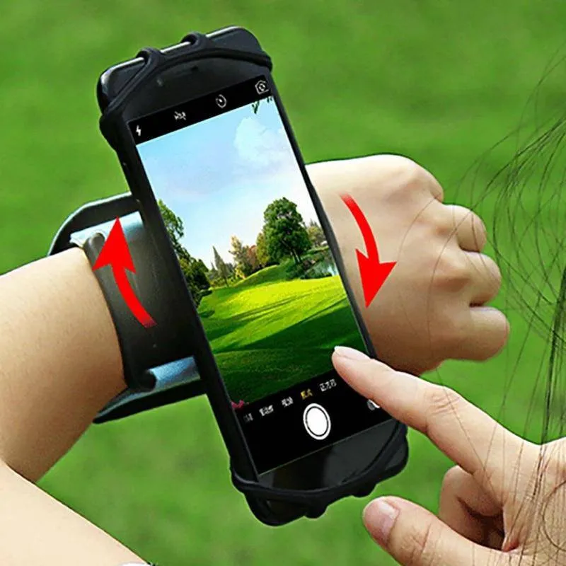 Wrist Phone Band Forearm Wristband Holder 180 Degree Rotatable For Running Cycling Gym Jogging Fit for Phones